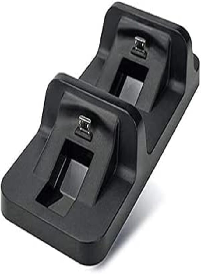 PS4 Controller Charger, Dual Charger Stand Charging Dock Station for Sony Playstation DualShock 4 Wireless Controller with Micro USB Cable